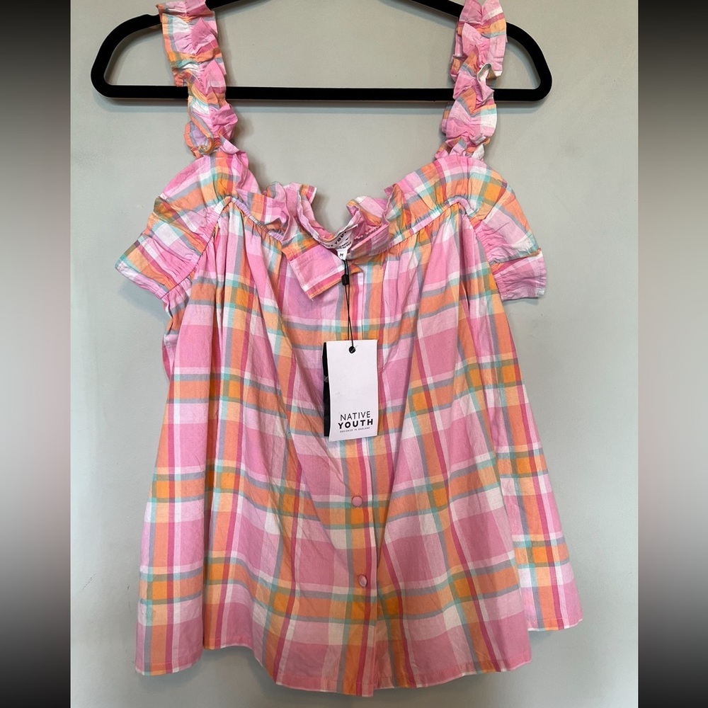 BNWT Native Youth tank top blouse Size M but fits up to a Large.